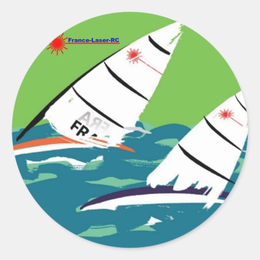 Autoaufkleber Art France Laser RC Runder Aufkleber (Vorderseite)
