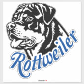 Autoaufkleber Aufkleber Rottweiler Rüde Kopf (Blatt)