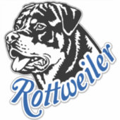 Autoaufkleber Aufkleber Rottweiler Rüde Kopf (Vorderseite)