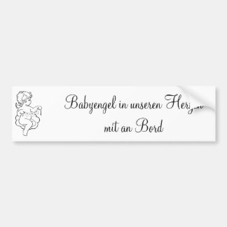Autoaufkleber Babyengel in unseren herzen mit an B