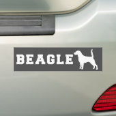 Autoaufkleber-Beagle - Grau Autoaufkleber (Auf Auto)