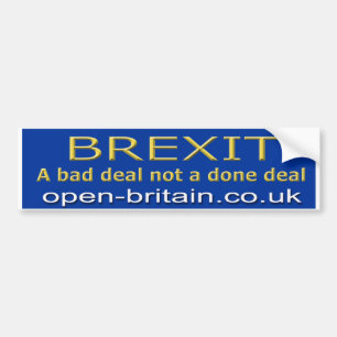 Autoaufkleber Brexit ein schlechtes Abkommen nicht