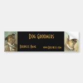 Autoaufkleber Business Vintag Dog Groomer (Vorne)