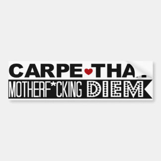 AUTOAUFKLEBER: Carpe dieses Motherf*cking Diem! Autoaufkleber