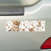 Autoaufkleber Cat Kittens Floral (Auf Auto)