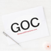 Autoaufkleber Charleston - 4 Pack Ovaler Aufkleber (Umschlag)