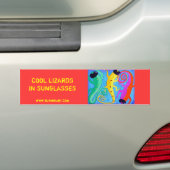 Autoaufkleber - Coole Eidechsen in Sonnenbrille (Auf Auto)