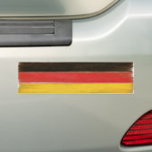 Autoaufkleber Coole gereizte deutsche Flagge (Auf Auto)