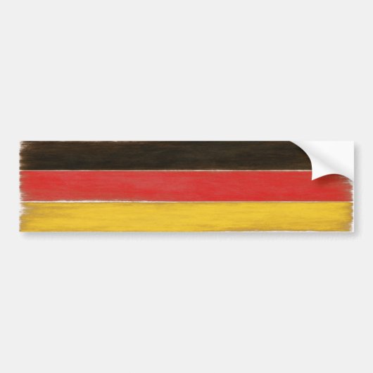 Autoaufkleber Coole gereizte deutsche Flagge (Vorne)