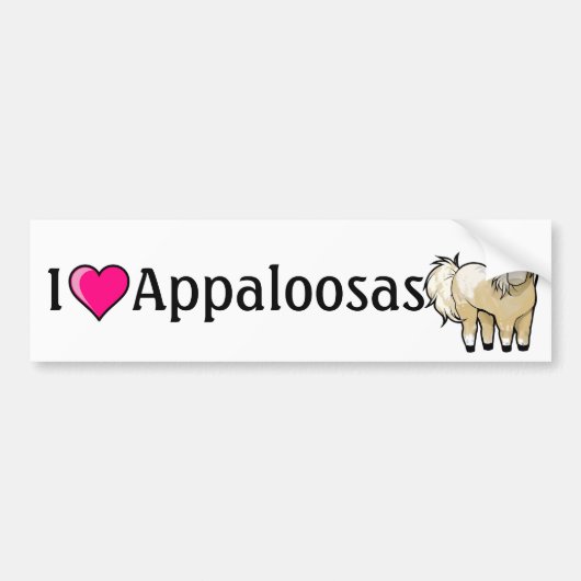 Autoaufkleber der Appaloosas-I <3 (Vorne)