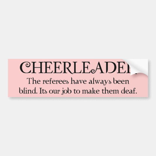 Autoaufkleber der Cheerleader (refs) (Vorne)