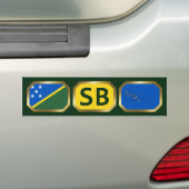Autoaufkleber der Flaggengebietskarte der Salomone (Auf Auto)