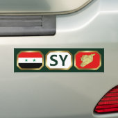 Autoaufkleber der Flaggenplakatkarte für Syrien (Auf Auto)