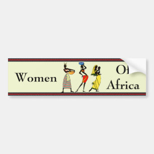 Autoaufkleber der Frauen in Afrika