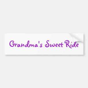 Autoaufkleber "der Großmutter süße Fahr"