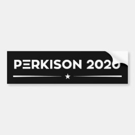 Autoaufkleber der Kampagne Perkison 2020