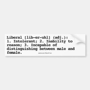 Autoaufkleber der liberalen Definition