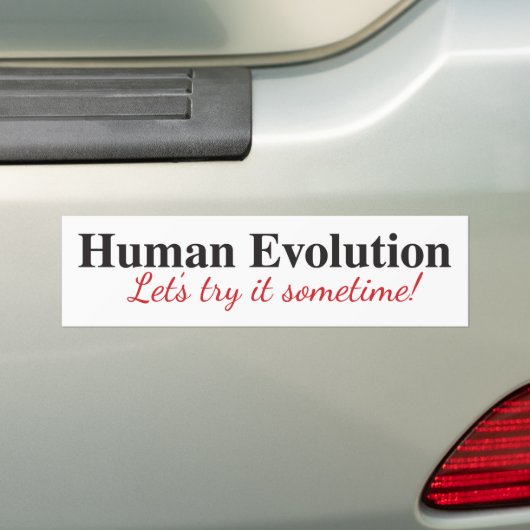 Autoaufkleber der menschlichen Evolution (Auf Auto)