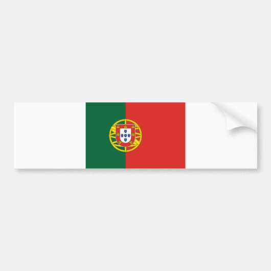 Autoaufkleber der portugiesischen Flagge (Vorne)