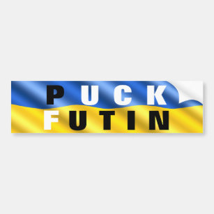 Autoaufkleber der ukrainischen Flagge Putin Sticke