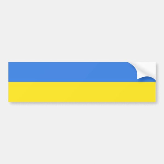 Autoaufkleber der ukrainischen Flagge unterstützen (Vorne)