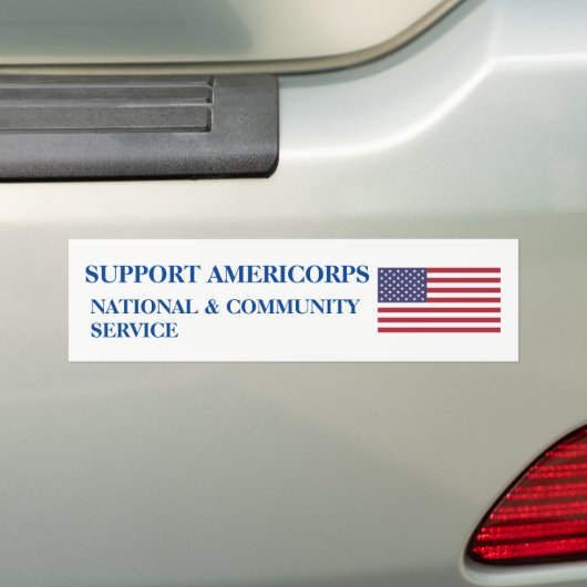 AUTOAUFKLEBER DER UNTERSTÜTZUNGSAMERICORPS (Auf Auto)