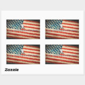 Autoaufkleber der Vereinigten Republik Rechteckiger Aufkleber (Blatt)