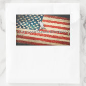 Autoaufkleber der Vereinigten Republik Rechteckiger Aufkleber (Tasche)