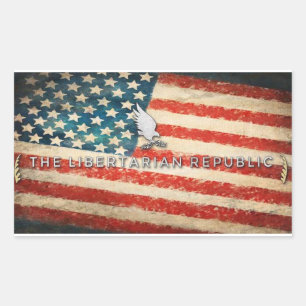 Autoaufkleber der Vereinigten Republik Rechteckiger Aufkleber