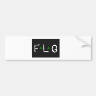 Autoaufkleber des Fahnenmasts FLG