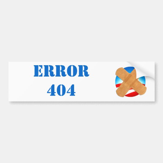 Autoaufkleber des FEHLERS 404 (Vorne)