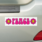 Autoaufkleber des Friedens (Rosa) (Auf Auto)
