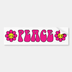Autoaufkleber des Friedens (Rosa)