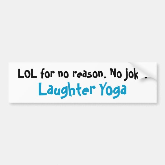 Autoaufkleber des Gelächter-Yoga-LOL (Vorne)