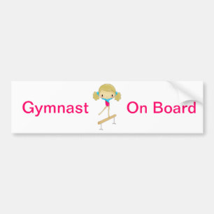 Autoaufkleber des Gymnast an Bord