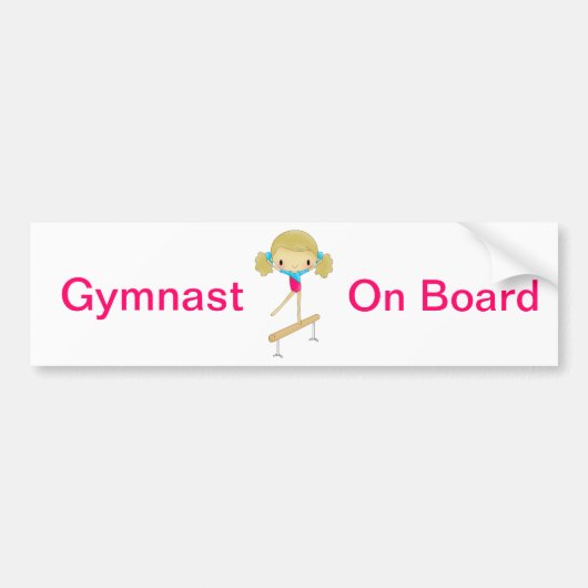 Autoaufkleber des Gymnast an Bord (Vorne)