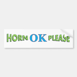 Autoaufkleber DES HORN-O.K.S BITTE