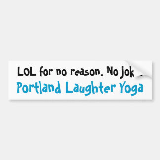 Autoaufkleber des Portland-Gelächter-Yoga-LOL
