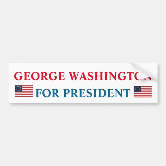 Autoaufkleber des Präsidenten: George Washington (Vorne)