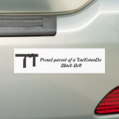 Autoaufkleber des schwarzen Gurtes (Auf Auto)