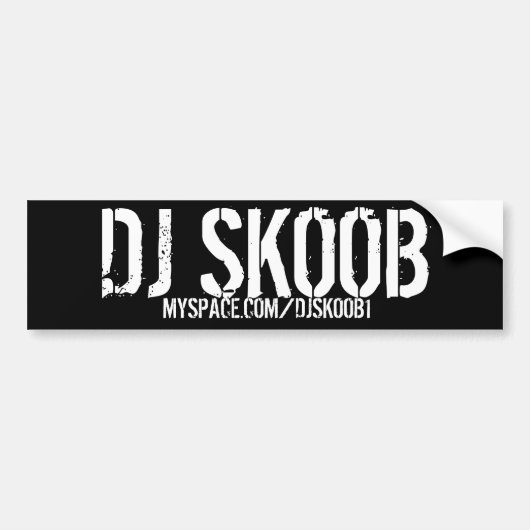 AUTOAUFKLEBER DJ SKOOB (Vorne)