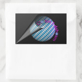 Autoaufkleber "Do bin I dahoam" (grau) Rechteckiger Aufkleber (Tasche)