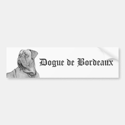 Autoaufkleber Dogue de Bordeaux (Vorne)