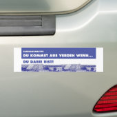 Autoaufkleber - Du kommst aus Verden wenn... (Auf Auto)
