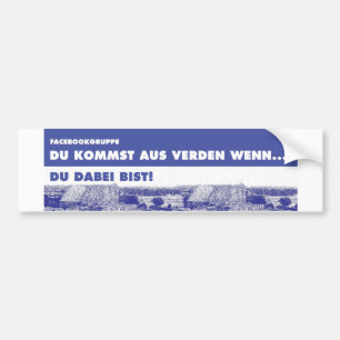 Autoaufkleber - Du kommst aus Verden wenn...