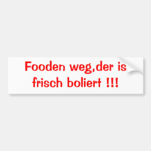 Autoaufkleber "Fooden weg"