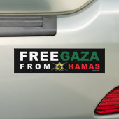 Autoaufkleber "Freier Gaza-Streifen von der Hamas" (Auf Auto)