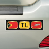 Autoaufkleber für den Code der Flag-Karte in Ostti (Auf Auto)