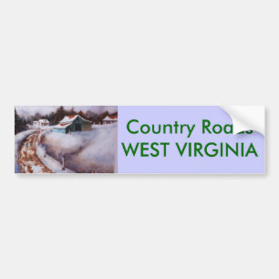 Autoaufkleber für Landstraßen