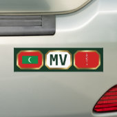 Autoaufkleber für Malediven-Flaggen-Karte (Auf Auto)